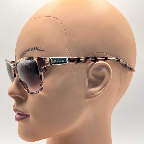 NEW Ladies Y2K Polo Ralph Lauren Chunky Sunglasses RA5131 Pink Tortoise 57/16 main image 6